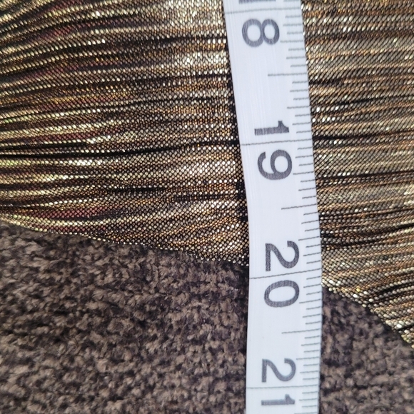 Elementz Gold Metallic Women's Blouse Sz M - Picture 9 of 9